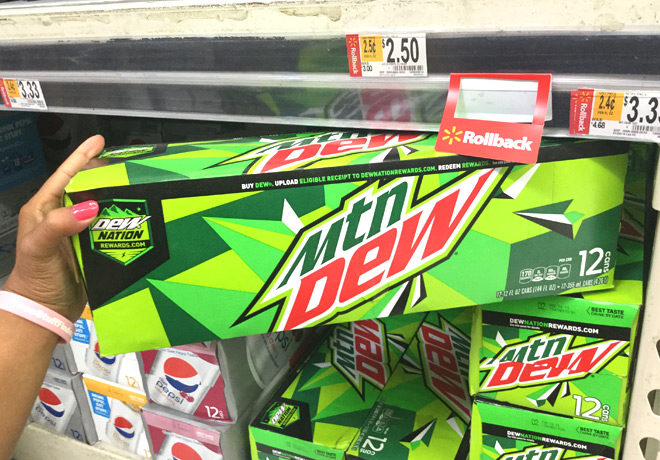 Pepsi & Mountain Dew 12-Packs ONLY $2.33 Each at Walmart – Just 19¢ per ...