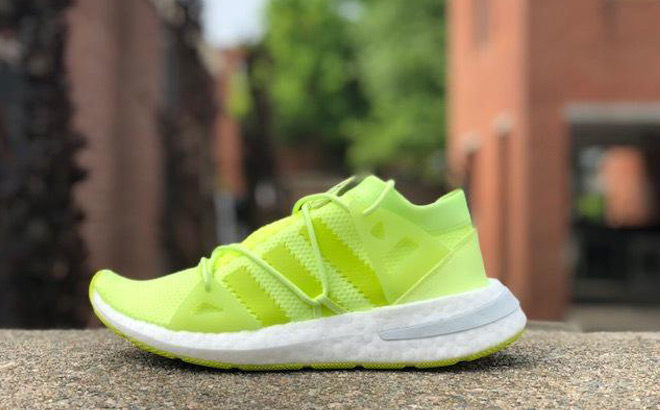 neon green adidas womens