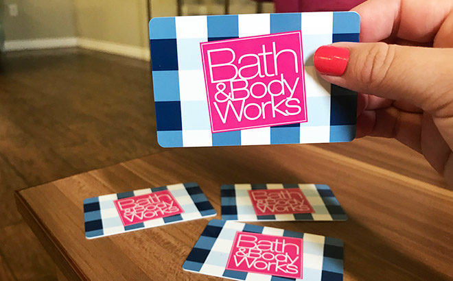 $15 bath and body works gift card