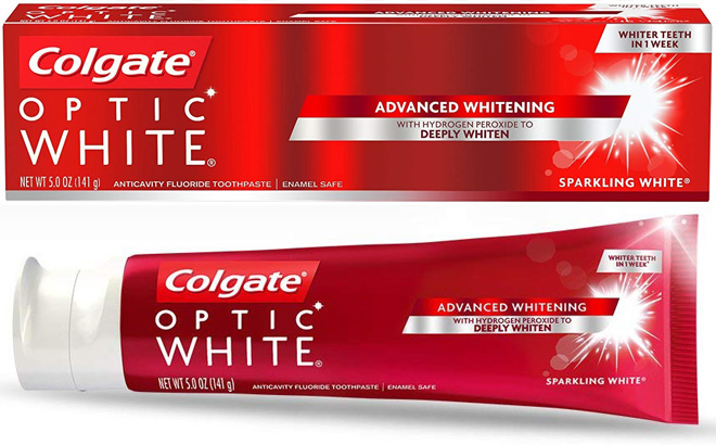 whitening toothpaste red tube