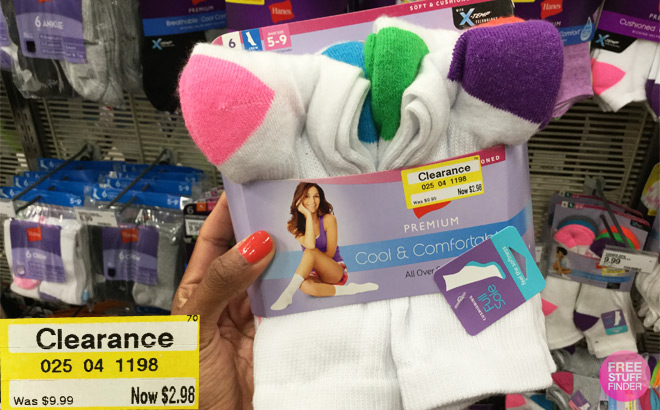 women's hanes socks