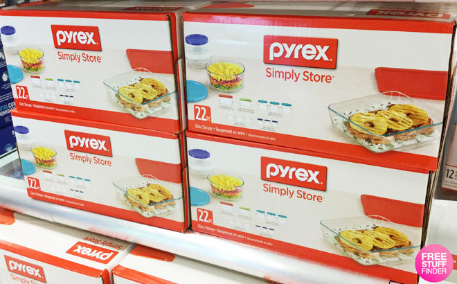 pyrex 22 piece food storage