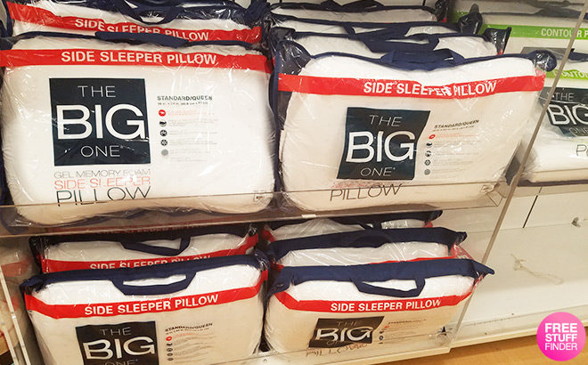 the big one gel memory foam side sleeper pillow