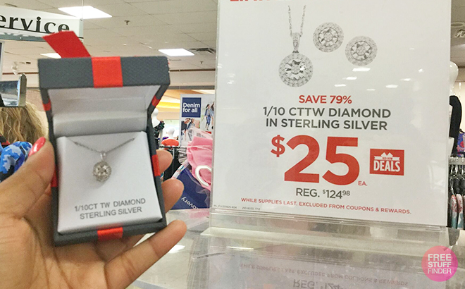 jcpenney diamond necklace