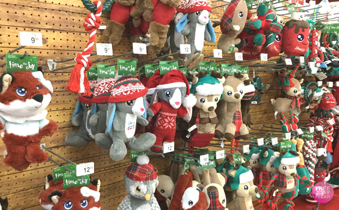 holiday tails dog toys