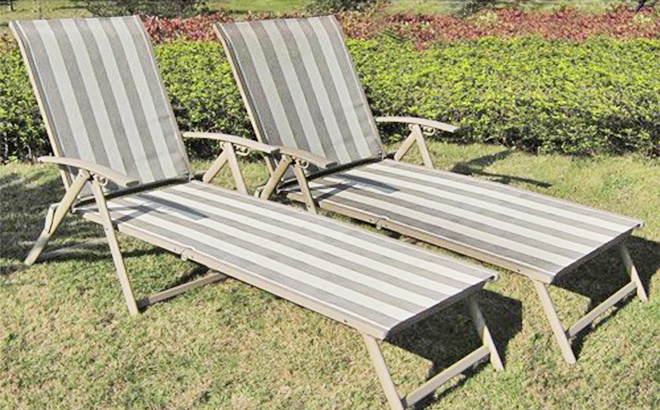 mainstay folding lounge chairs