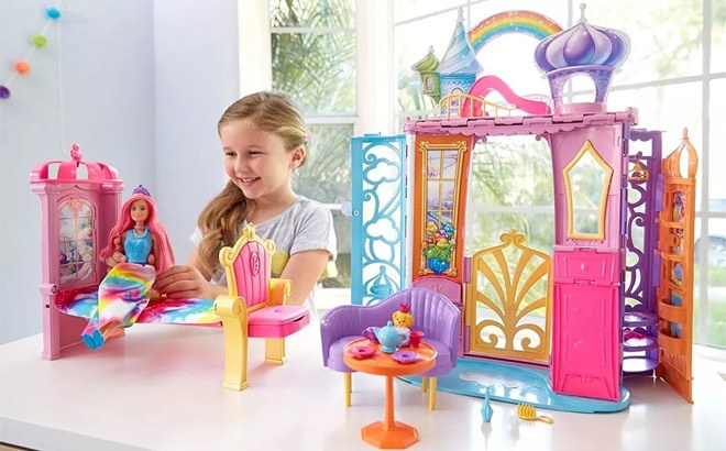 barbie dreamtopia sweetville castle argos