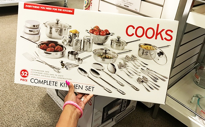 cooks 52 piece cookware set