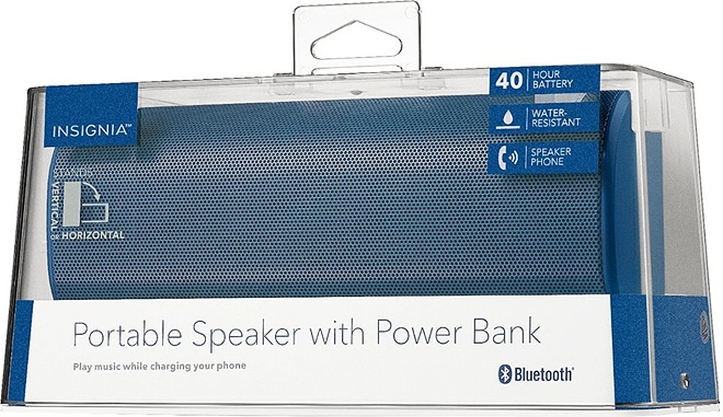 insignia portable speaker with power bank