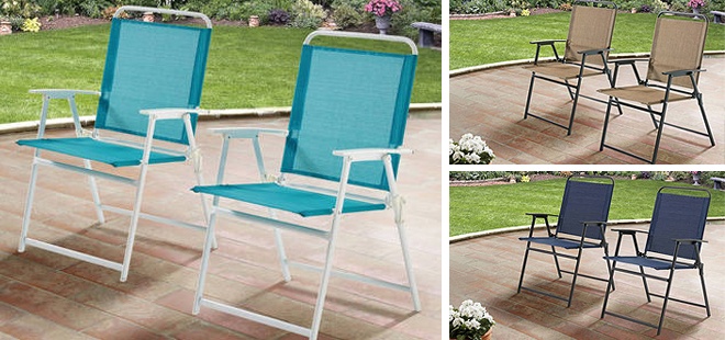 mainstays pleasant grove sling folding chair