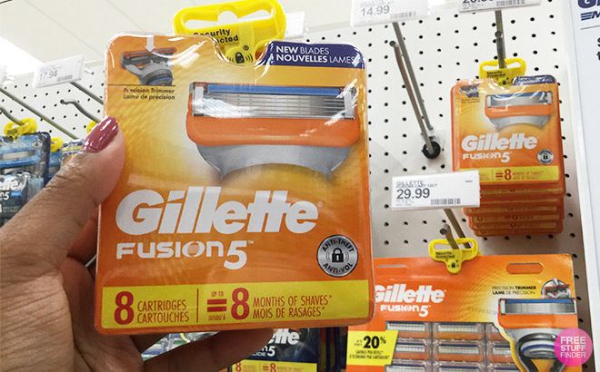 gillette fusion 5 blades target