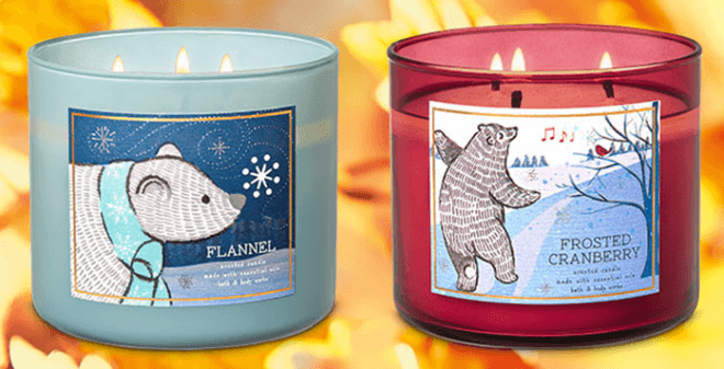 bath and body works winter candles 2019