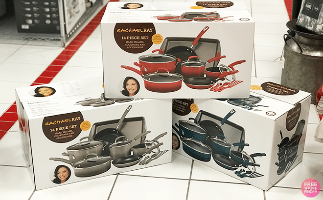 Rachael Ray 14-Piece Cookware Set $79 Shipped