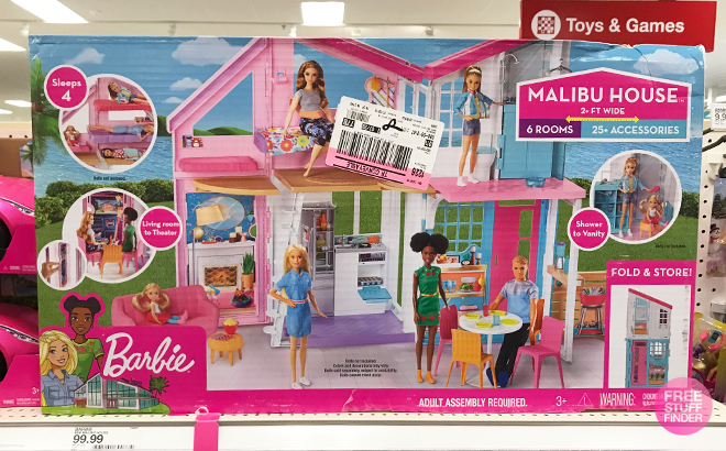 barbie malibu house playset stores