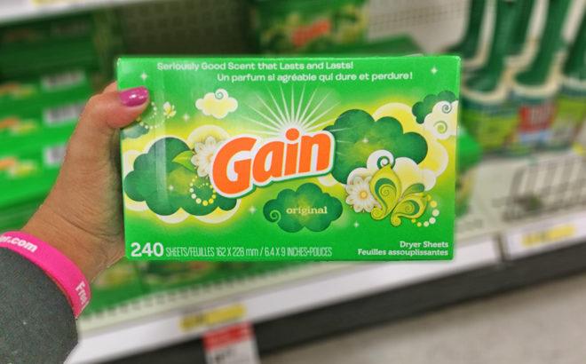 Gain Fabric Softener Dryer Sheets 240-Count $6.70