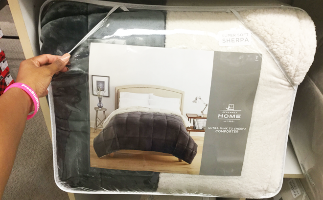 Sherpa Comforter Set $38