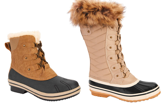 shoe department women's duck boots