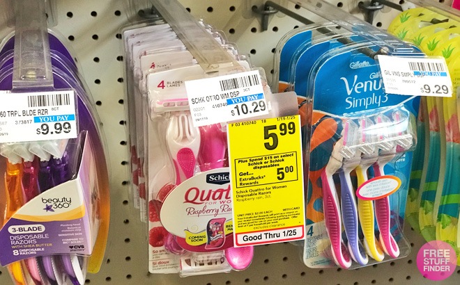 cvs schick disposable razors