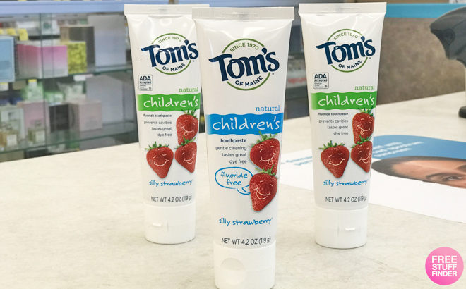 Tom's of Maine Children’s Toothpaste 29¢ Each!