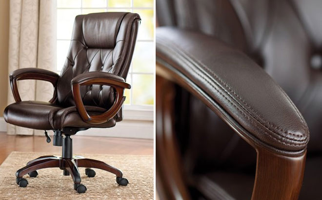 better homes and gardens bonded leather manager's chair