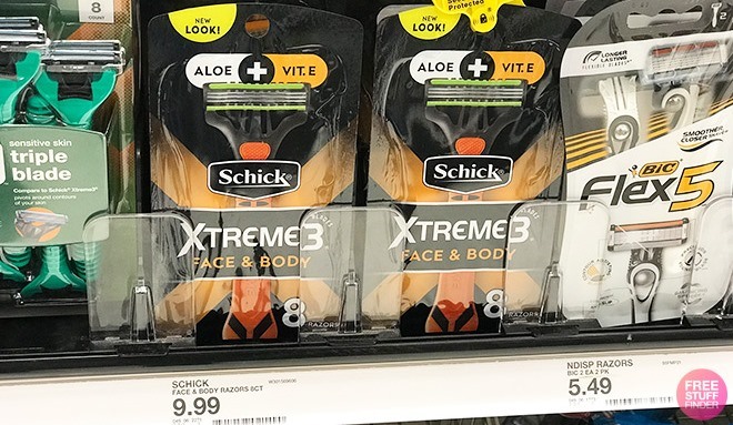 schick xtreme 3 target