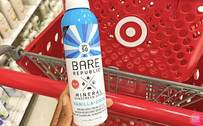 bare sunscreen target