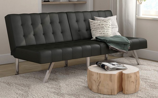 mainstays morgan convertible sofa bed and couch