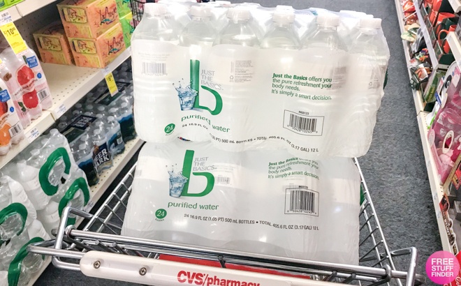 Just The Basics Purified 24-Pack Water Bottles ONLY $2.99 at CVS (Reg ...