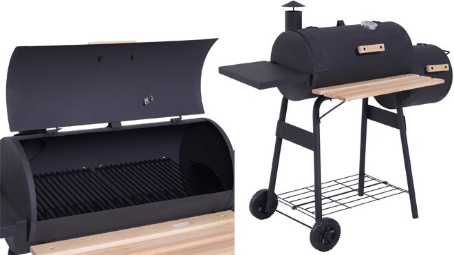 walmart charcoal grill with smoker