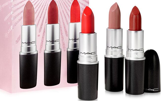 Mac Lipstick 3 Piece Set Only $19 At Macy’s ($57 Value) 