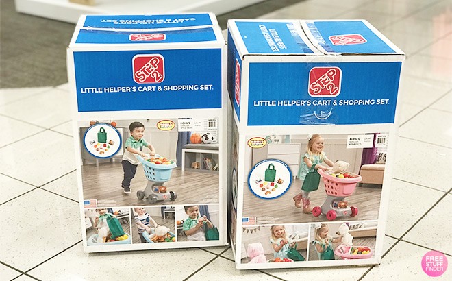 step2 little helper's toy shopping cart & play food set