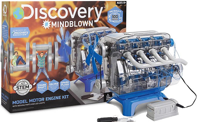 discovery mindblown stem model motor engine kit