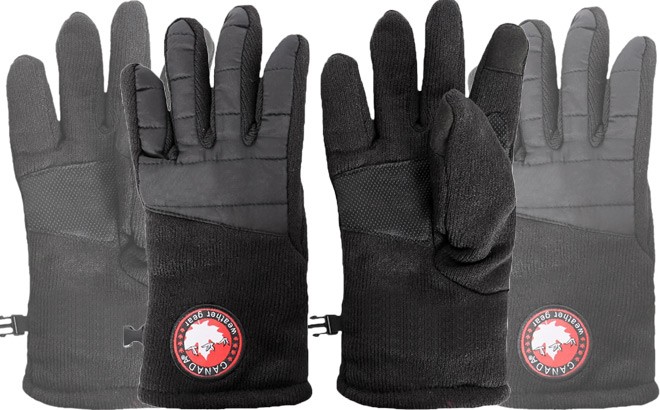 canada weather gear men's sweater fleece gloves