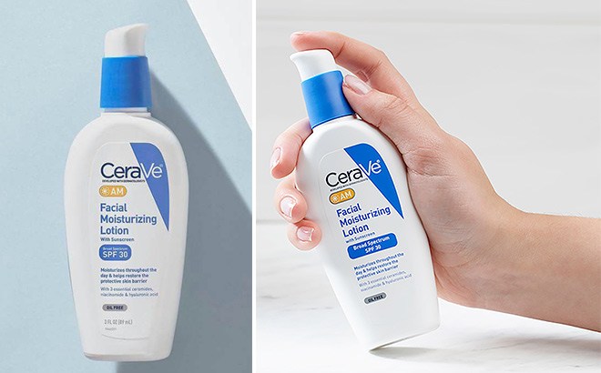 Cerave Am Facial Moisturizing Lotion With Spf For $14 At Amazon 