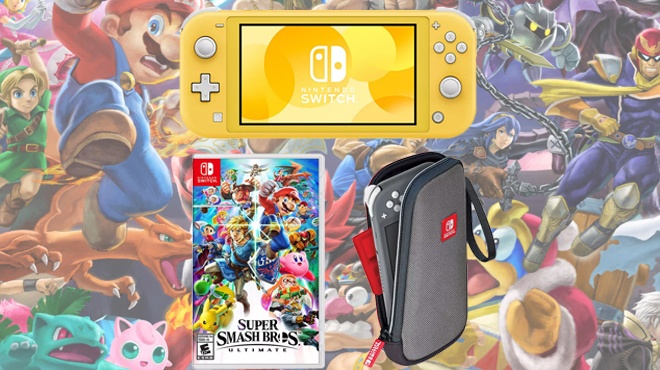 Nintendo Switch Lite & Super Smash Bros Bundle $269 + $60 Kohl’s Cash ...