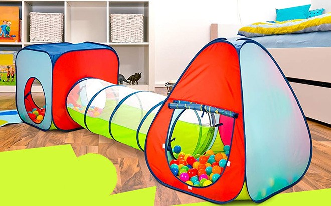 Kids Playhouse Tent with Ball Pit $28 Shipped | Free Stuff Finder