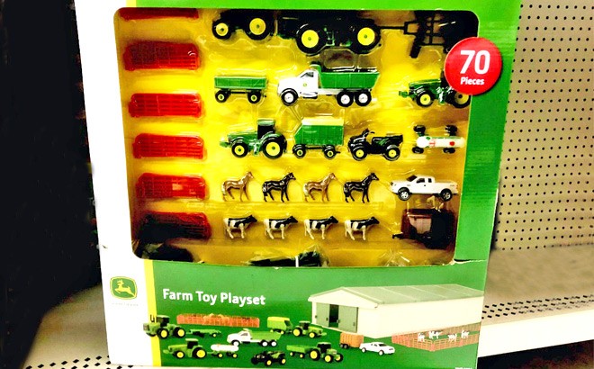 john deere farm toy playset 70 piece