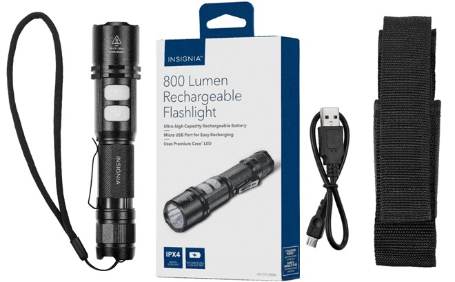 insignia 800 lumen flashlight