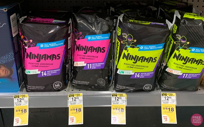 Pampers Ninjamas Nighttime Training Pants Super Packs from $20 Shipped on