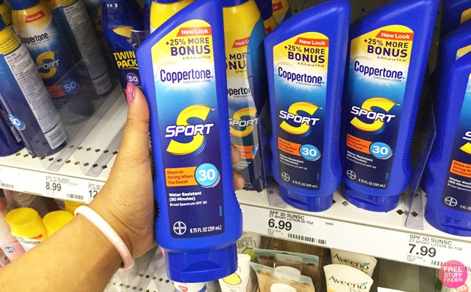 target coppertone sunscreen