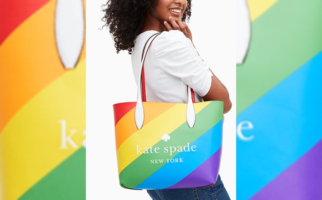 Kate Spade Rainbow Tote $151 Shipped | Free Stuff Finder