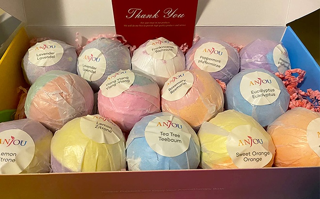 anjou bath bombs 14 piece