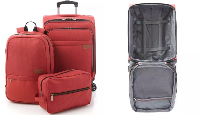 solite 3 piece luggage set