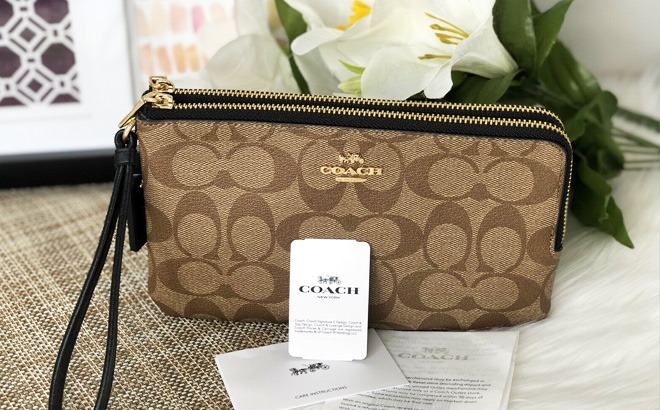 Coach Outlet Double Zip Wristlets $33 Shipped! | Free Stuff Finder