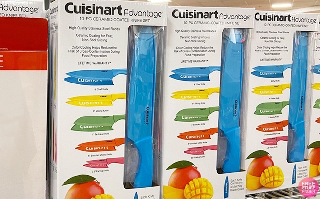 Cuisinart 10-piece Ceramic-Coated Printed Knife Set ONLY $18.95 - Couponing  with Rachel
