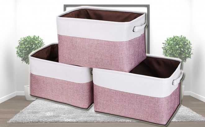 Storage Bins 3-Pack $17 (Reg $44)