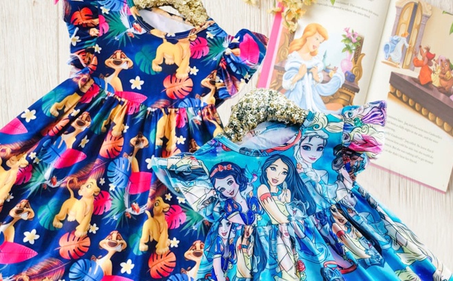 Disney Themed Twirl Dresses $19 Shipped