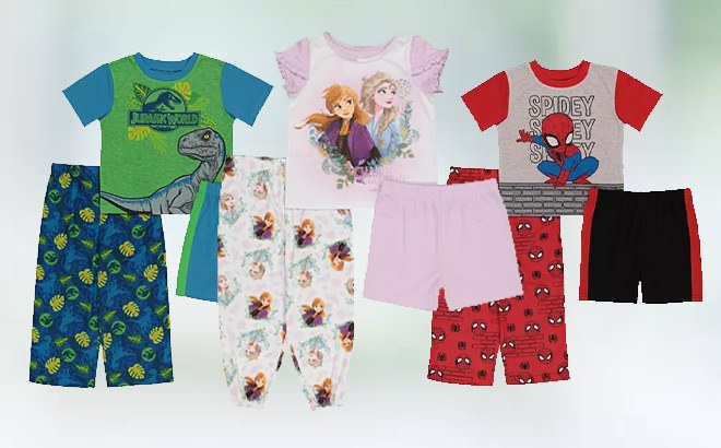 Kids 3-Piece Pajama Sets $12