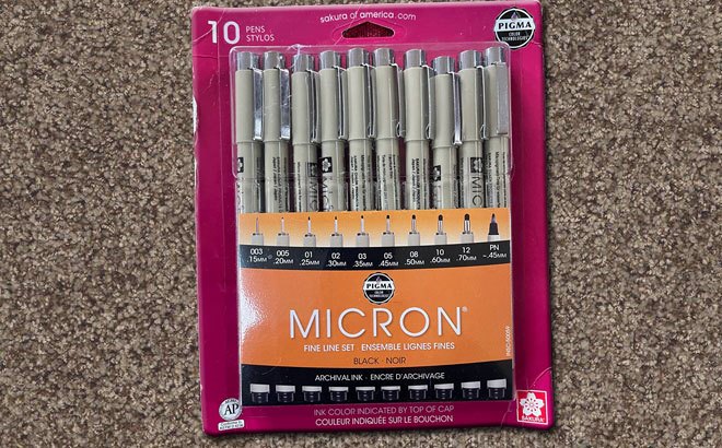 Sakura Micron Multi-Tip Pens 10-Pack $13 (Reg $30)