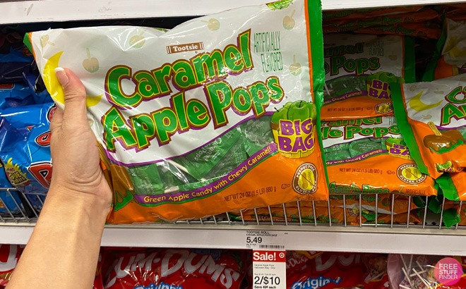 Tootsie Caramel Apple Pops $4!